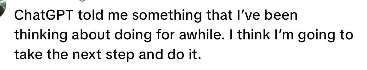 Audience comment: I think I’m going to take the next step and do it.